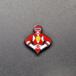 (5/$15) Red Power Ranger Croc Charm